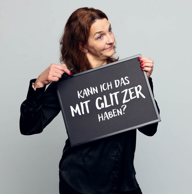 Kann ich das mit Glitzer haben?